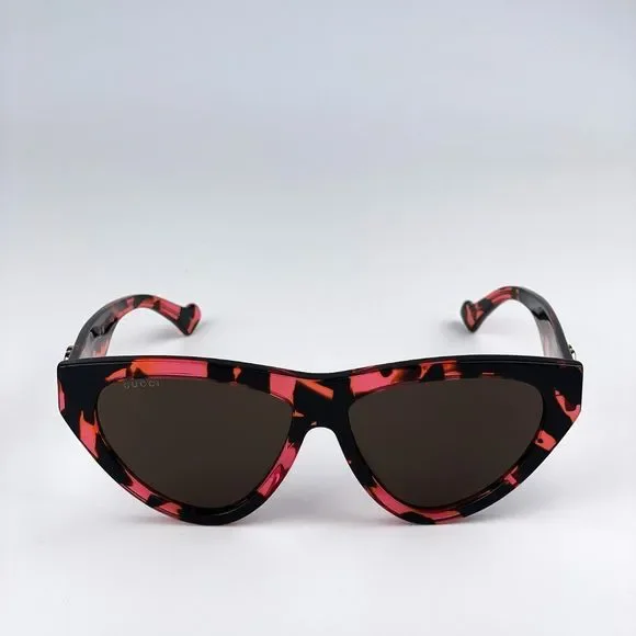 Gucci GG1333S 003 Sunglasses Havana Brown Cat Eye Women